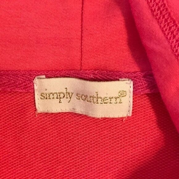 Simply Southern Pink Cowl Neck Sweatshirt - Picture 5 of 7